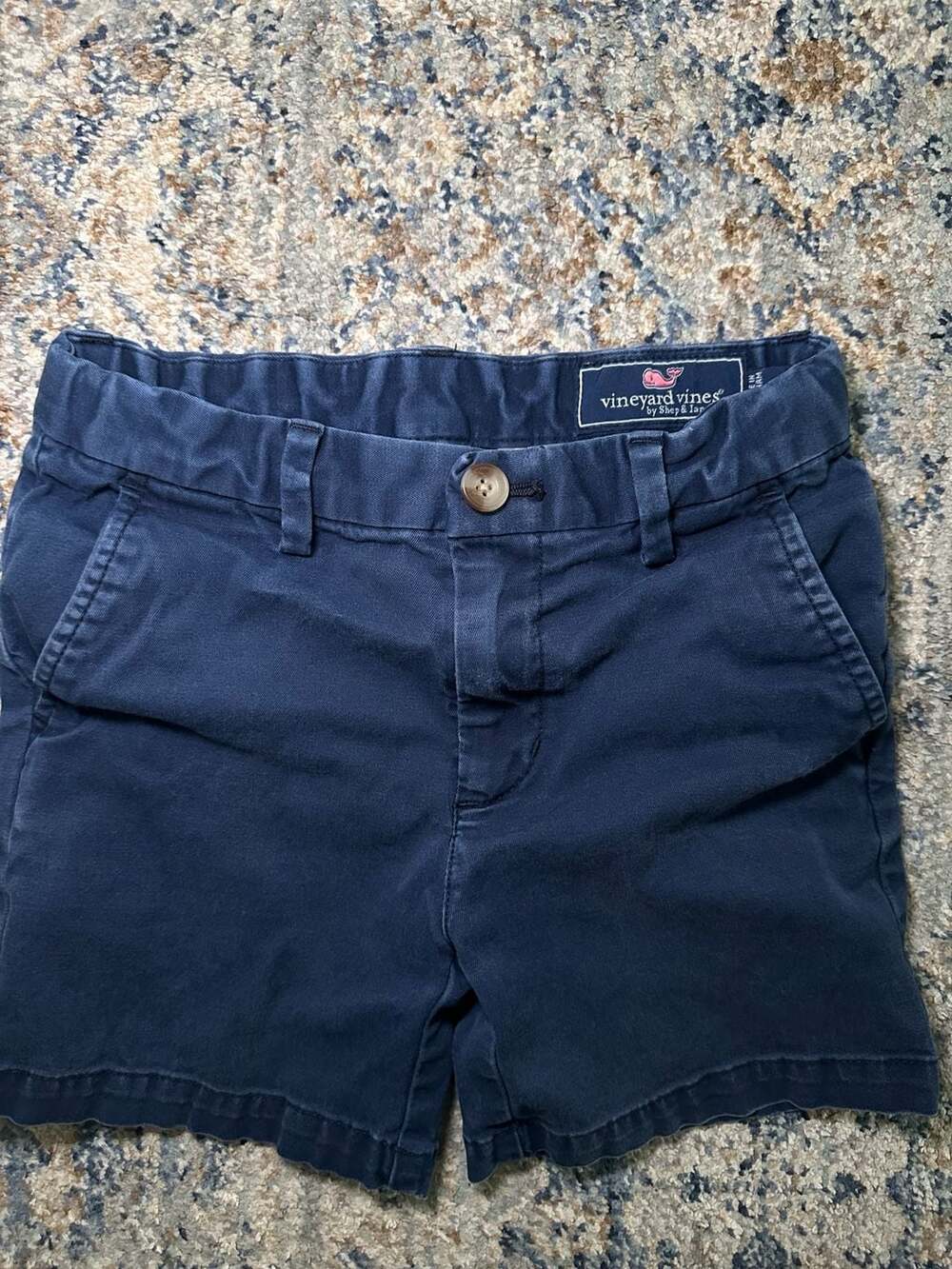 vineyard vines Boys Navy Blue Chino Shorts Size 4T